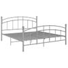 Cama Matrimonial | Cama Para Adultos | Estructura De Cama De Metal Gris 180x200 Cm Cfw194477