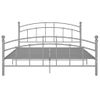 Cama Matrimonial | Cama Para Adultos | Estructura De Cama De Metal Gris 180x200 Cm Cfw194477