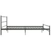 Cama Matrimonial | Cama Para Adultos | Estructura De Cama De Metal Gris 200x200 Cm Cfw898639