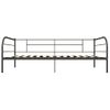 Cama Individual | Cama Para Adultos | Estructura De Cama De Metal Gris 90x200 Cm Cfw735975