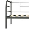 Cama Individual | Cama Para Adultos | Estructura De Cama De Metal Gris 90x200 Cm Cfw735975