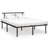 Cama Matrimonial | Cama Para Adultos | Estructura De Cama De Metal Negra 160x200 Cm Cfw712998