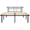 Cama Matrimonial | Cama Para Adultos | Estructura De Cama De Metal Negra 160x200 Cm Cfw712998