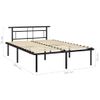 Cama Matrimonial | Cama Para Adultos | Estructura De Cama De Metal Negra 160x200 Cm Cfw712998