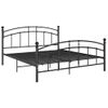 Cama Matrimonial | Cama Para Adultos | Estructura De Cama De Metal Negra 160x200 Cm Cfw156233