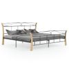 Cama Matrimonial | Cama Para Adultos | Estructura De Cama De Metal Negra 200x200 Cm Cfw259466