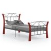 Cama Individual | Cama Para Adultos | Estructura De Cama De Metal Negra 90x200 Cm Cfw407673