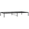 Cama Individual | Cama Para Adultos | Estructura De Cama De Metal Negro 100x200 Cm Cfw415492