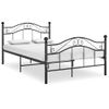 Cama Matrimonial | Cama Para Adultos | Estructura De Cama De Metal Negro 120x200 Cm Cfw458265