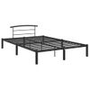 Cama Matrimonial | Cama Para Adultos | Estructura De Cama De Metal Negro 120x200 Cm Cfw395778