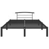 Cama Matrimonial | Cama Para Adultos | Estructura De Cama De Metal Negro 120x200 Cm Cfw395778