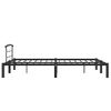 Cama Matrimonial | Cama Para Adultos | Estructura De Cama De Metal Negro 120x200 Cm Cfw395778