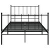 Cama Matrimonial | Cama Para Adultos | Estructura De Cama De Metal Negro 120x200 Cm Cfw863873