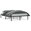 Cama Matrimonial | Cama Para Adultos | Estructura De Cama De Metal Negro 135x190 Cm Cfw355672