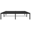 Cama Matrimonial | Cama Para Adultos | Estructura De Cama De Metal Negro 135x190 Cm Cfw355672