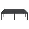 Cama Matrimonial | Cama Para Adultos | Estructura De Cama De Metal Negro 135x190 Cm Cfw215315