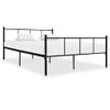 Cama Matrimonial | Cama Para Adultos | Estructura De Cama De Metal Negro 140x200 Cm Cfw453406