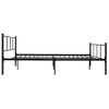 Cama Matrimonial | Cama Para Adultos | Estructura De Cama De Metal Negro 140x200 Cm Cfw453406