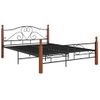 Cama Matrimonial | Cama Para Adultos | Estructura De Cama De Metal Negro 160x200 Cm Cfw258093