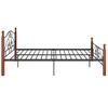 Cama Matrimonial | Cama Para Adultos | Estructura De Cama De Metal Negro 160x200 Cm Cfw258093