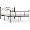 Cama Matrimonial | Cama Para Adultos | Estructura De Cama De Metal Negro 160x200 Cm Cfw200041