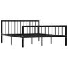 Cama Matrimonial | Cama Para Adultos | Estructura De Cama De Metal Negro 160x200 Cm Cfw391538