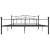 Cama Matrimonial | Cama Para Adultos | Estructura De Cama De Metal Negro 180x200 Cm Cfw190862