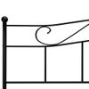 Cama Matrimonial | Cama Para Adultos | Estructura De Cama De Metal Negro 180x200 Cm Cfw190862