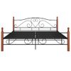 Cama Matrimonial | Cama Para Adultos | Estructura De Cama De Metal Negro 180x200 Cm Cfw758560