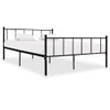 Cama Matrimonial | Cama Para Adultos | Estructura De Cama De Metal Negro 180x200 Cm Cfw960369