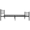 Cama Matrimonial | Cama Para Adultos | Estructura De Cama De Metal Negro 180x200 Cm Cfw960369