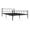 Cama Matrimonial | Cama Para Adultos | Estructura De Cama De Metal Negro 180x200 Cm Cfw960369