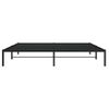 Cama Matrimonial | Cama Para Adultos | Estructura De Cama De Metal Negro 193x203 Cm Cfw383063