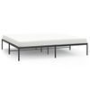 Cama Matrimonial | Cama Para Adultos | Estructura De Cama De Metal Negro 193x203 Cm Cfw962895