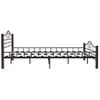 Cama Matrimonial | Cama Para Adultos | Estructura De Cama De Metal Negro 200x200 Cm Cfw476560