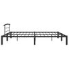 Cama Matrimonial | Cama Para Adultos | Estructura De Cama De Metal Negro 200x200 Cm Cfw880181