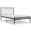 Cama Individual | Cama Para Adultos | Estructura De Cama De Metal Negro 90x200 Cm Cfw455313