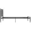 Cama Individual | Cama Para Adultos | Estructura De Cama De Metal Negro 90x200 Cm Cfw455313