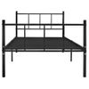 Cama Individual | Cama Para Adultos | Estructura De Cama De Metal Negro 90x200 Cm Cfw222899