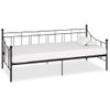 Cama Individual | Cama Para Adultos | Estructura De Cama De Metal Negro 90x200 Cm Cfw496698