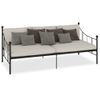 Cama Individual | Cama Para Adultos | Estructura De Cama De Metal Negro 90x200 Cm Cfw496698