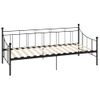 Cama Individual | Cama Para Adultos | Estructura De Cama De Metal Negro 90x200 Cm Cfw496698