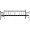 Cama Individual | Cama Para Adultos | Estructura De Cama De Metal Negro 90x200 Cm Cfw496698