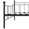 Cama Individual | Cama Para Adultos | Estructura De Cama De Metal Negro 90x200 Cm Cfw496698