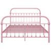 Cama Matrimonial | Cama Para Adultos | Estructura De Cama De Metal Rosa 160x200 Cm Cfw255988