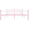 Cama Matrimonial | Cama Para Adultos | Estructura De Cama De Metal Rosa 180x200 Cm Cfw839064