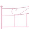 Cama Matrimonial | Cama Para Adultos | Estructura De Cama De Metal Rosa 180x200 Cm Cfw839064