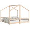 Cama Individual | Estructura De Cama De Niños Madera Maciza De Pino 2x(90x160) Cm Cfw678434