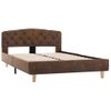 Cama Matrimonial | Cama Para Adultos | Estructura De Cama De Piel De Ante Artificial Marrón 120x200 Cm Cfw169691