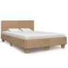 Cama Matrimonial | Cama Para Adultos | Estructura De Cama Tejida A Mano De Ratán Auténtico 140x200 Cm Cfw481020